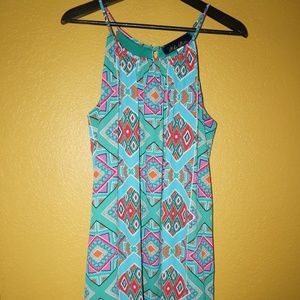 Blue Rain Francesca's Keyhole Aztec Dress